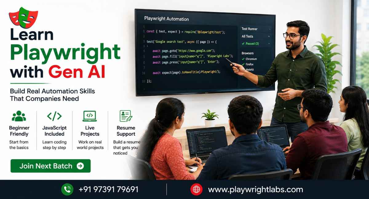 Playwright Training in Bangalore